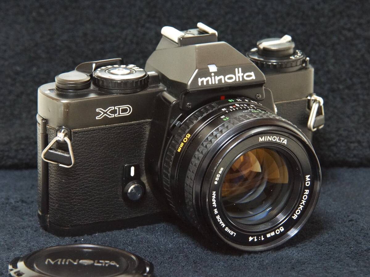 MINOLTA ＸD MD ROKKOR 50mmF1.4標準レンズセット 【Operation Confirmed・動作確認済】