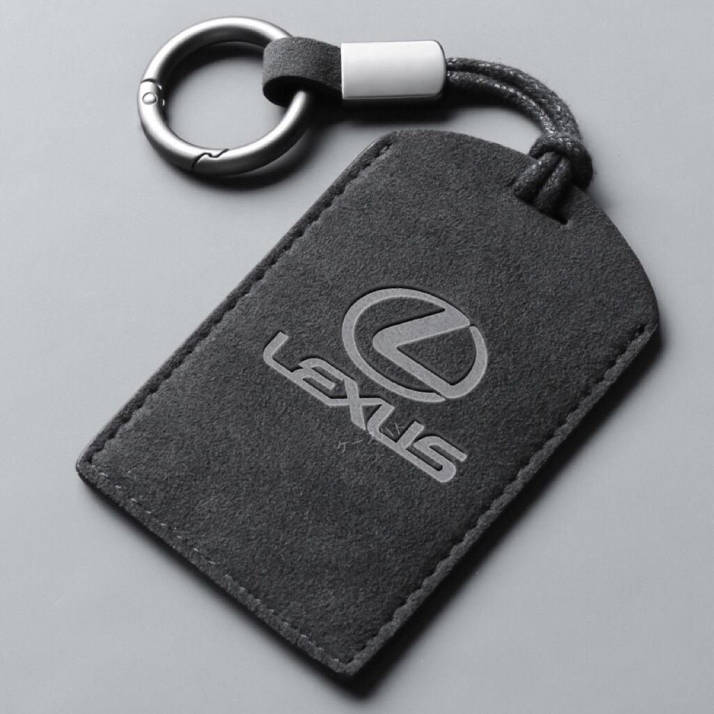 レクサス キーケース アルカンターラ製 LEXUS キーカバー キーホルダー IS LS NX UX RX カード式 4色