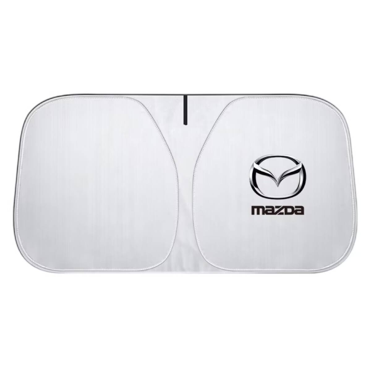 マツダ専用 サンシェード 折り畳み 日よけ UVカット 遮光 断熱 ロゴ入 フロント ガラス　カバー 車用 収納袋付 取付便利 紫外線
