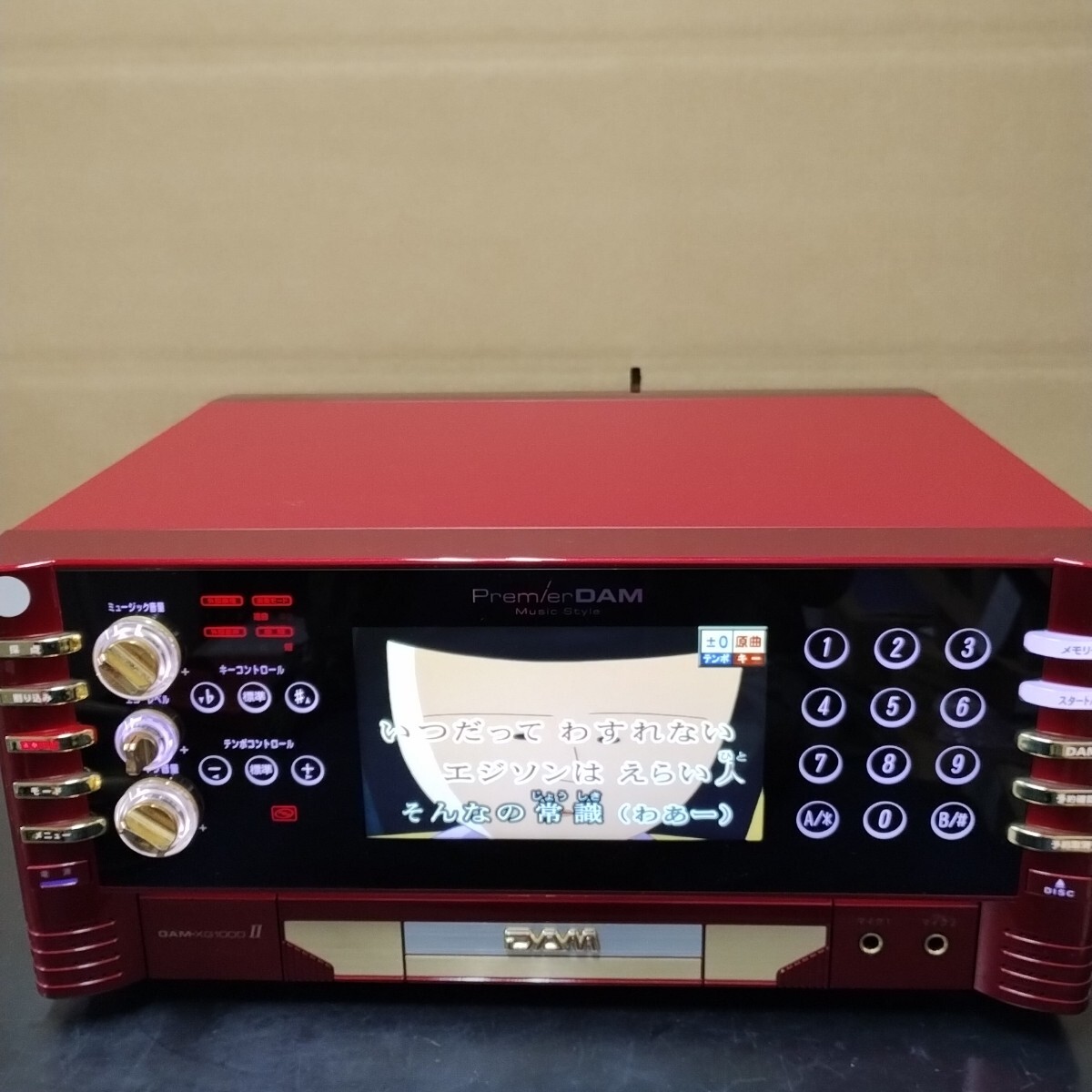 O70 業務用 第一興商　DAM コントローラー　DAM-XG1000Ⅱ 赤 中古 点検動作品 