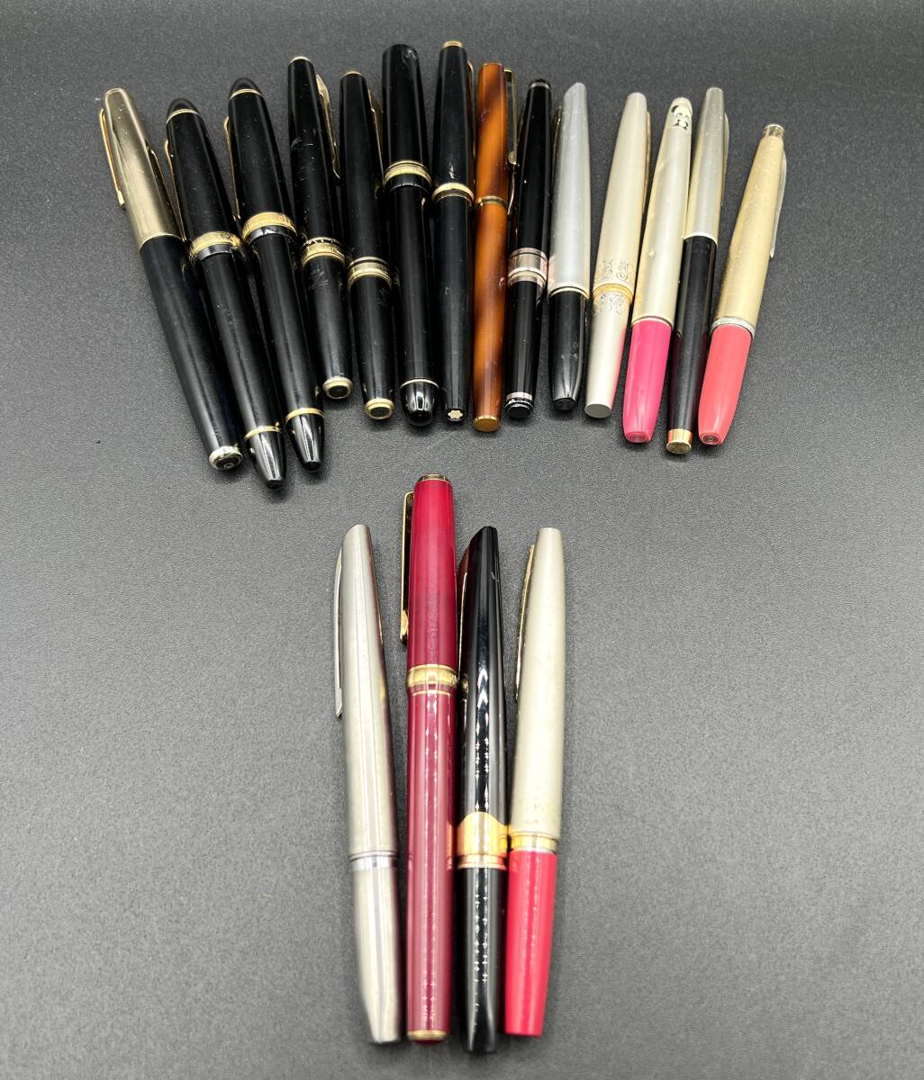 万年筆 まとめ 18本 文房具 筆記未確認（18K×4本/14K×14本）コ