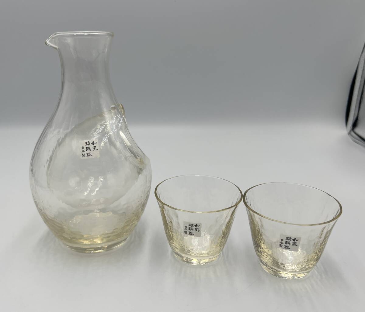 和風 玻璃器 日本製　冷酒グラスセット 酒器 ガラス 現状品　A2425