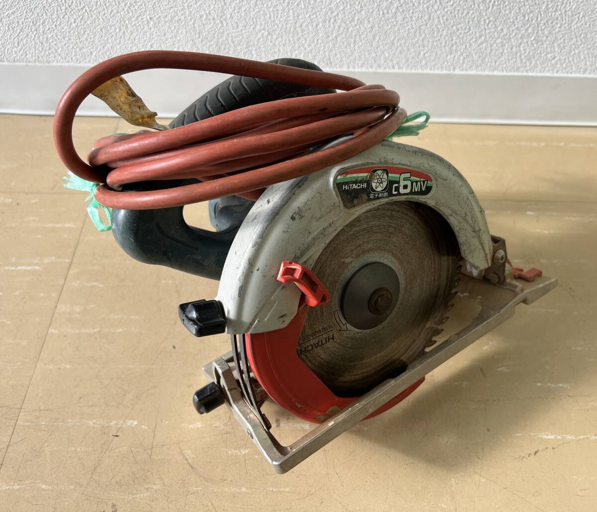 HITACHI 日立工機　165mm 電子丸のこ　C 6MV　通電・回転動作のみ確認　中古　電動工具　コ2179-A