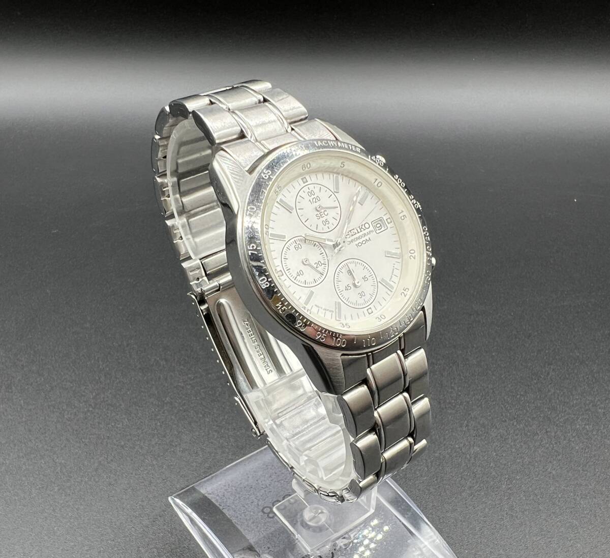 SEIKO セイコー　7T92-0DW0　クロノグラフ　クォーツ　腕時計　電池未交換（テスター○） コ2275