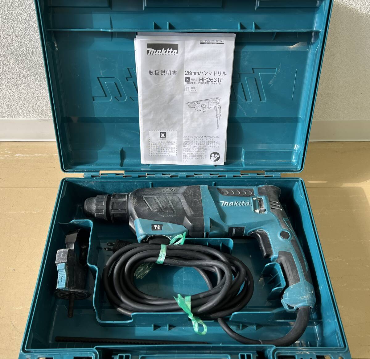 ◆makita マキタ◆26mm ハンマドリル HR2631F　通電・簡易動作OK　ケース付き　電動工具　コ2314