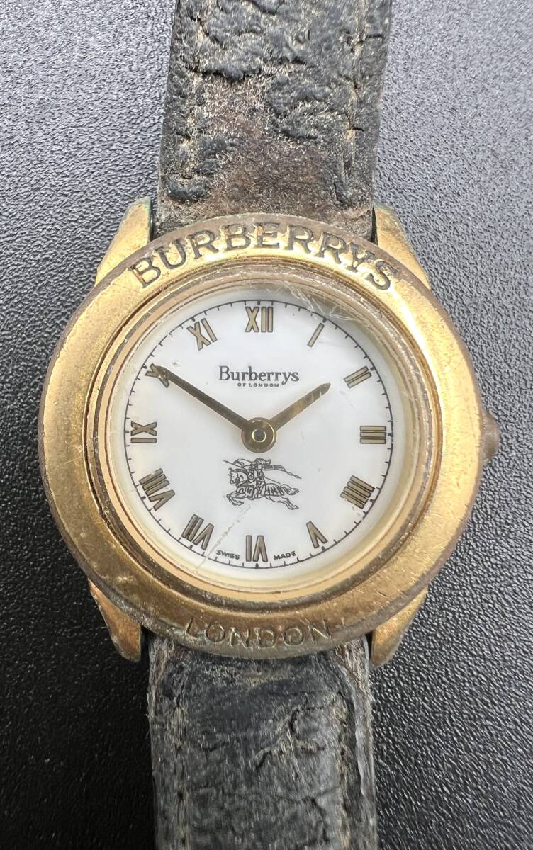 BURBERRYS バーバリーズ クォーツ 4200AL ホワイト文字盤 腕時計（テスター〇）現状品　コ