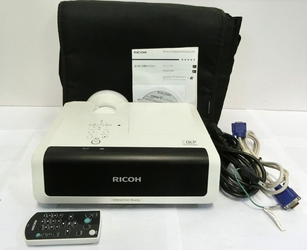RICOH 短焦点プロジェクター PJ WX4241 ランプ使用時間:4H 動作確認済み