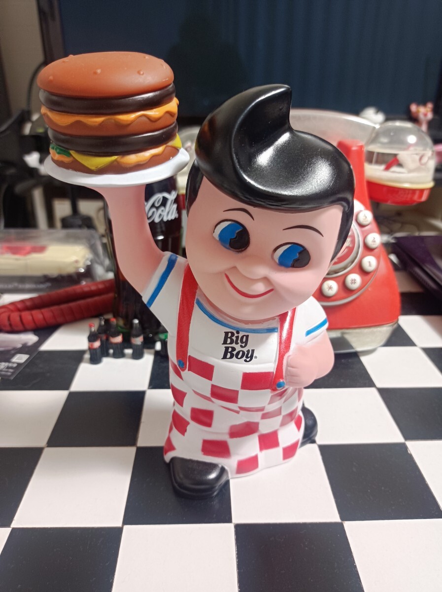 貯金箱 BIG BOY ビッグボーイ ソフビ フィギュア アメリカン　人形