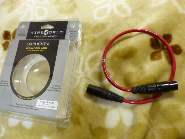XLR WIREWORLD STAR LIGHT 6 デジタルケーブル 60㎝ 箱付 未使用