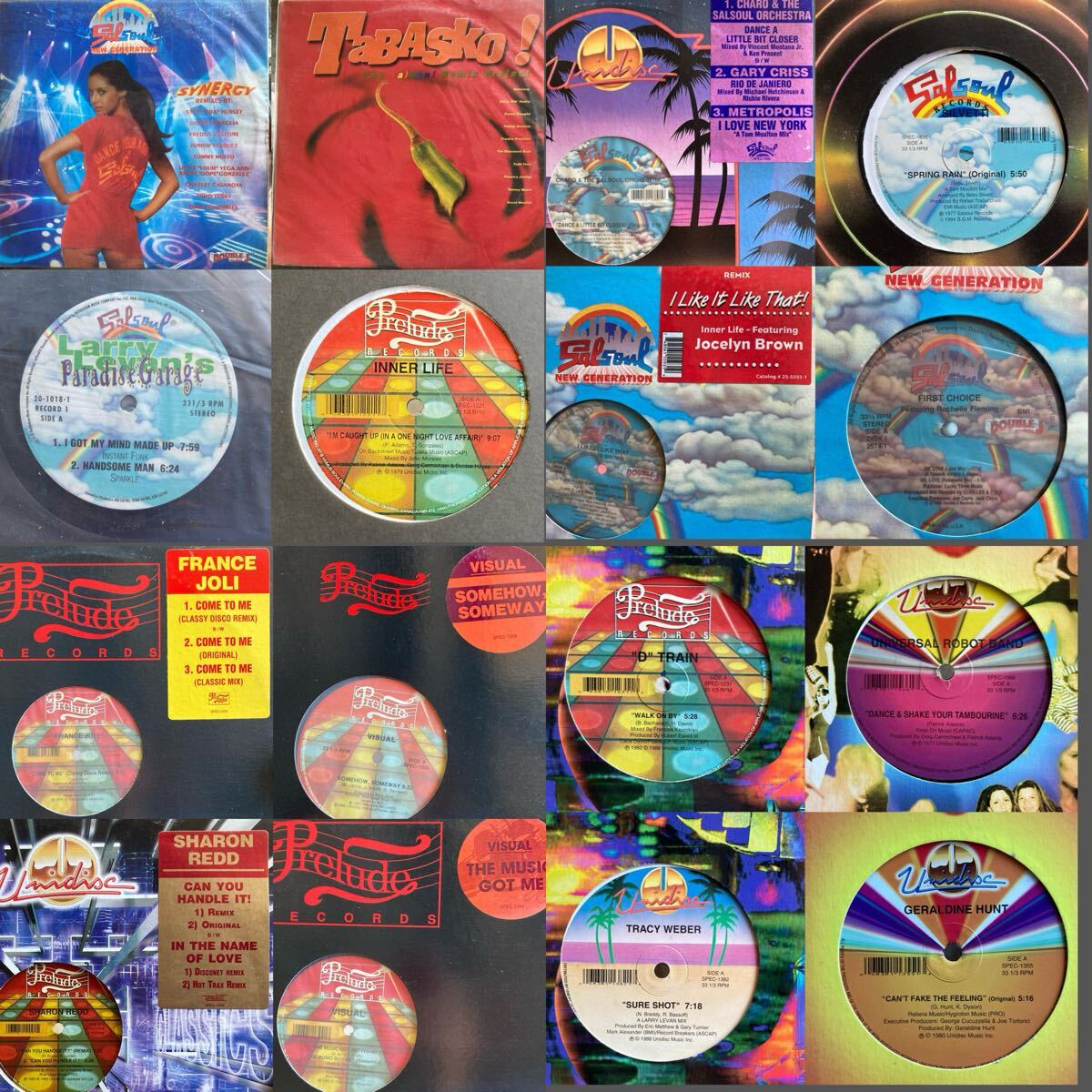 12インチ LP 16枚セット Salsoul Prelude Unidisc のみ 80’s 90’s Inner Life Jingo DANCE CLASSICS DISCO SOUL VA 12inch US盤