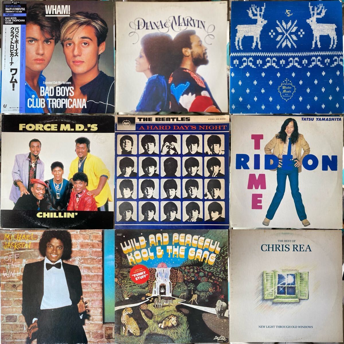 LP 12インチ 国内盤のみ ビートルズ マイケルジャクソン 山下達郎 Michael Jackson Marvin Gaye Beatles