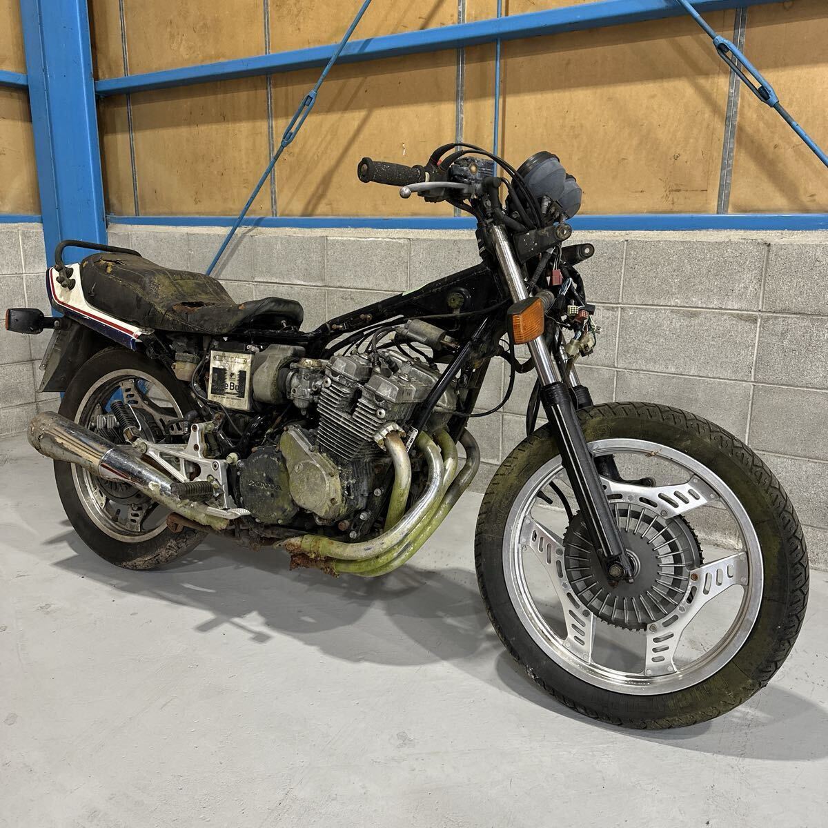 書付き レストアベース/部品取り CBX400F nc07/cbx400ff/cbx550f/pc04/cbr400f/旧車/当時物/絶版/gs400/gt380/z400fx/beet/イノウエ