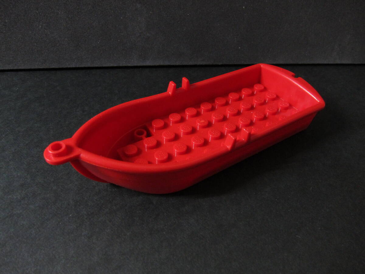 【パーツ-534】LEGO　パーツ　舟　14×5×2　赤色 　◇#2551◇南海の勇者6263/6265/6276ほか◇船/ボート◇レゴ