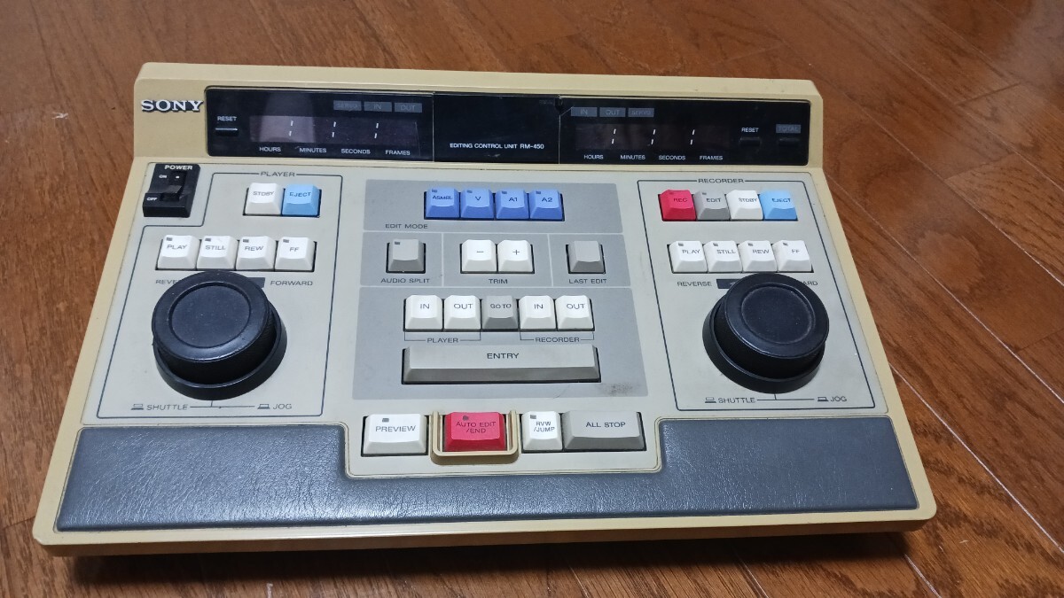 SONY エディティングコントロールユニット RM-450 ビデオ編集コントローラー