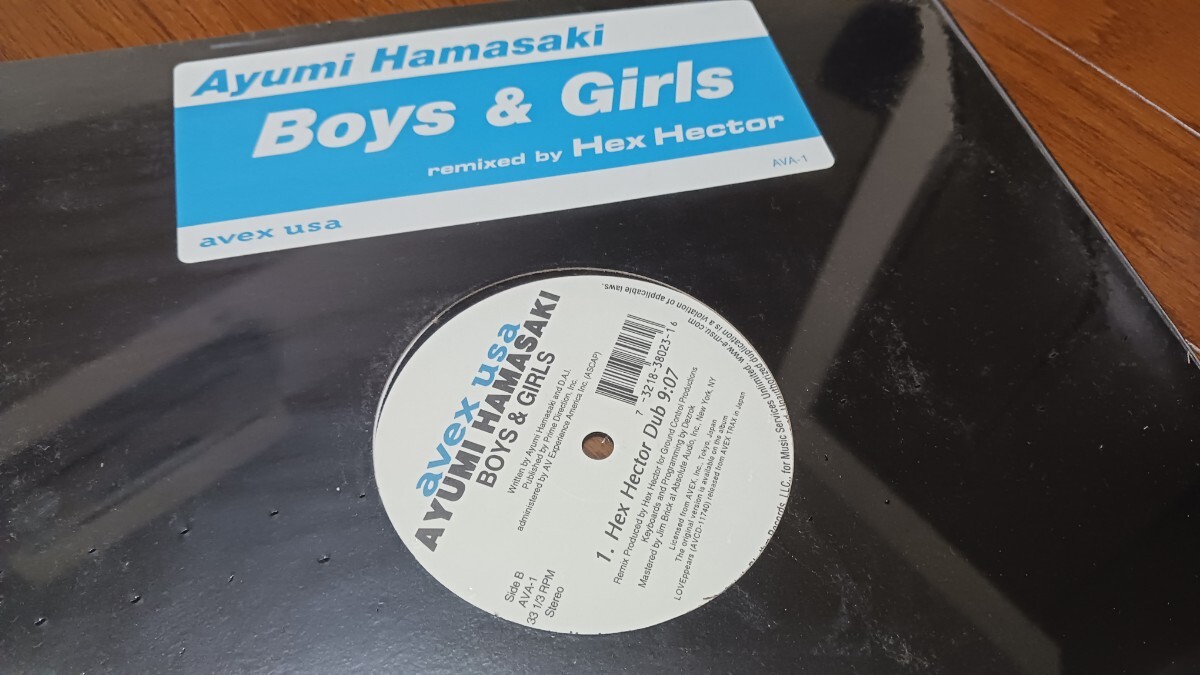 未開封　浜崎あゆみ Ayumi Hamasaki / Boys & Girls (Hex Hector Remix) 12インチレコード