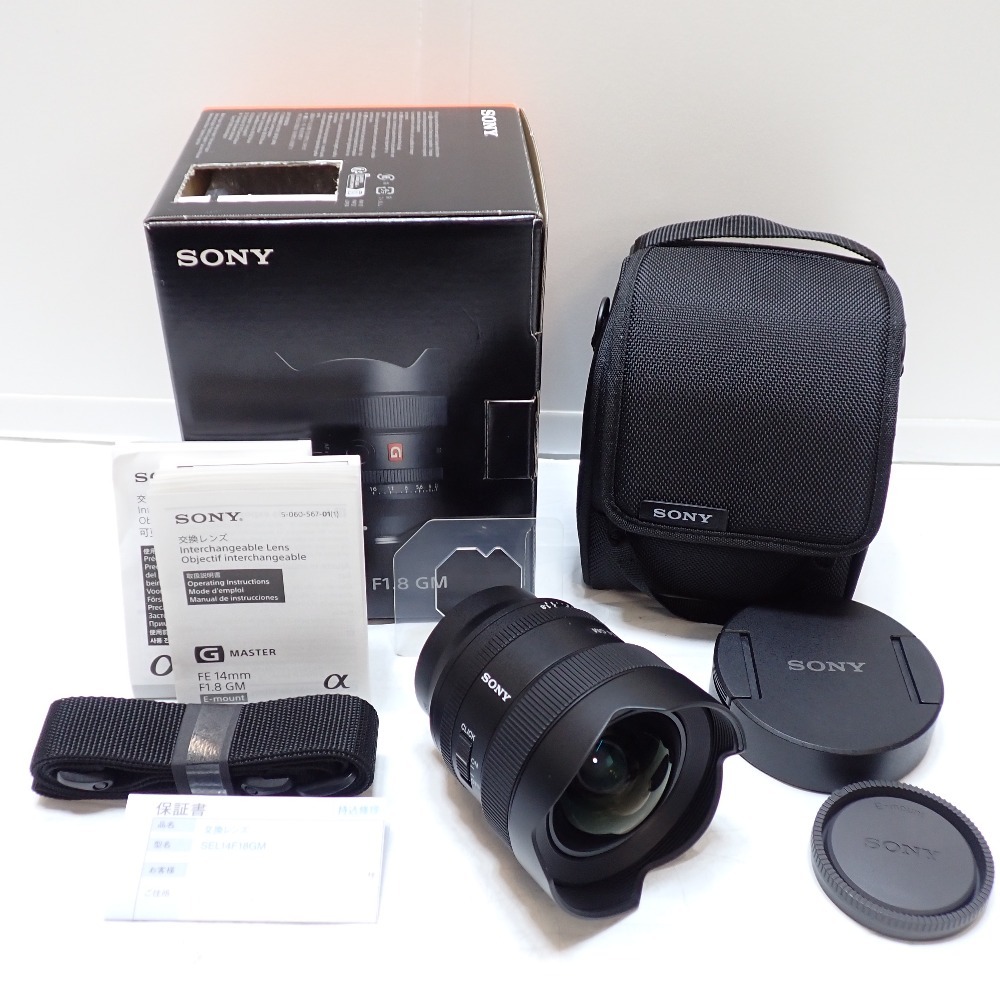 Th1017662 ソニー FE 14mm F1.8 GM デジタル一眼カメラα[Eマウント]用レンズ SEL14F18GM 単焦点レンズ sony 超美品・中古