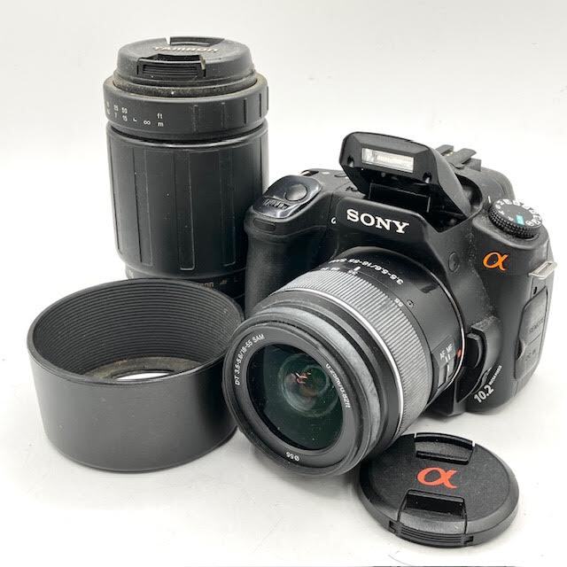 A23　SONY　ソニー　デジタル一眼カメラ　α300+レンズ2本