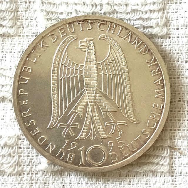 A22　1995年　10ドイツマルク記念硬貨　15.43g