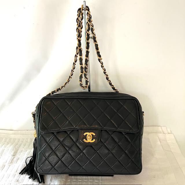 A24　CHANEL　シャネル　マトラッセ　フリンジチェーンショルダーバッグ