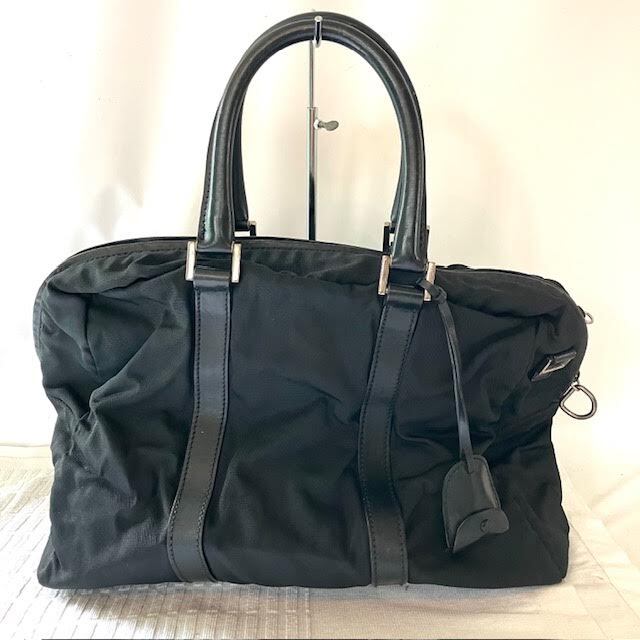 A17　GUCCI　グッチ　ナイロンボストンバッグ　ブラック