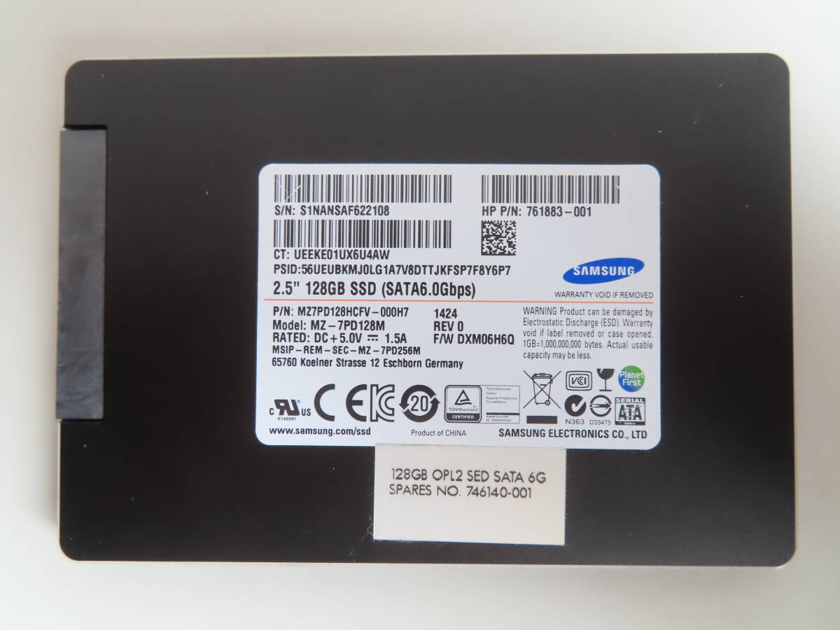 SAMSUNG MZ7PD128HCFV-000H7 128GB 使用4045時間