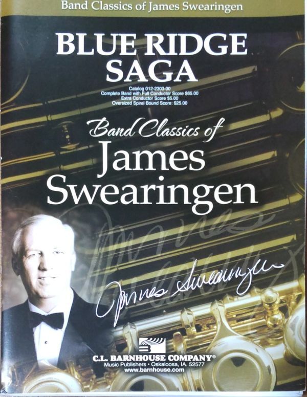 スウェアリンジェン ブルー・リッジの伝説 (吹奏楽) 輸入楽譜 Swearingen Blue Ridge Saga バーンハウス