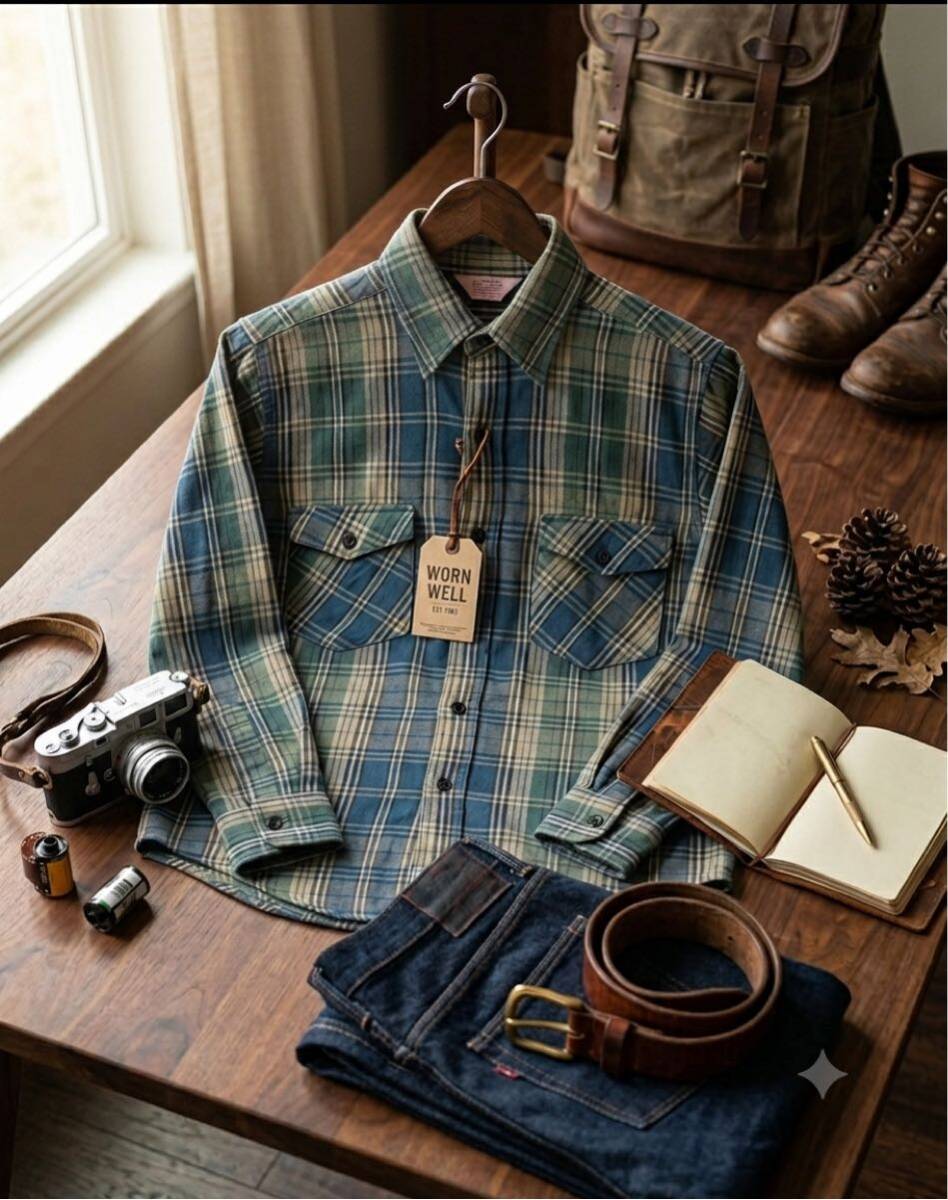 【希少】70s 80s ヴィンテージ FROSTPROOF ヘビー ネルシャツ M MADE IN USA 100%コットン アメリカ製 古着 オールド マチなし 渋カジ