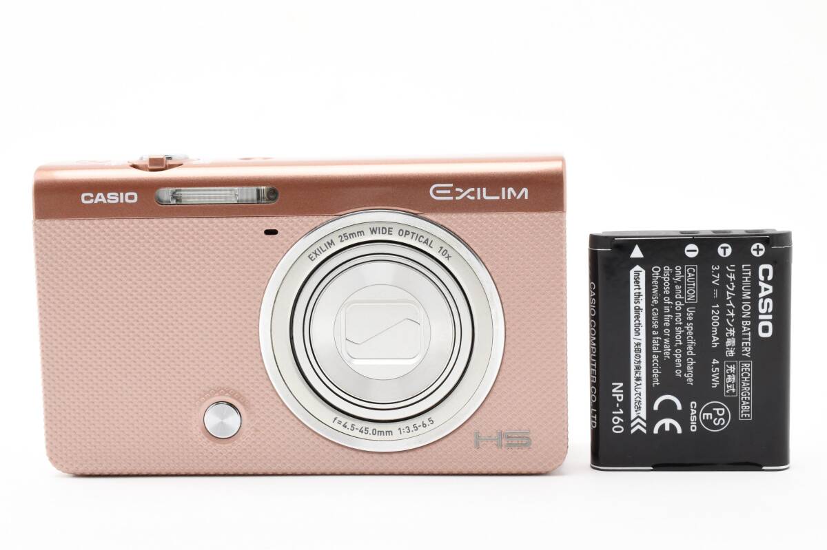 【外観美品】CASIO EXILM HS コンパクトデジタルカメラ デジカメ EX-ZR50 ピンク カシオ 難あり #364
