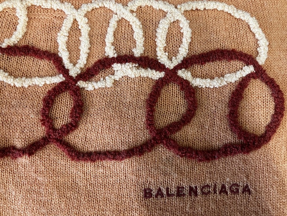 BALENCIAGA[バレンシアガ] マフラー 大判ストール メンズ レディースウール・180×60★2183管理