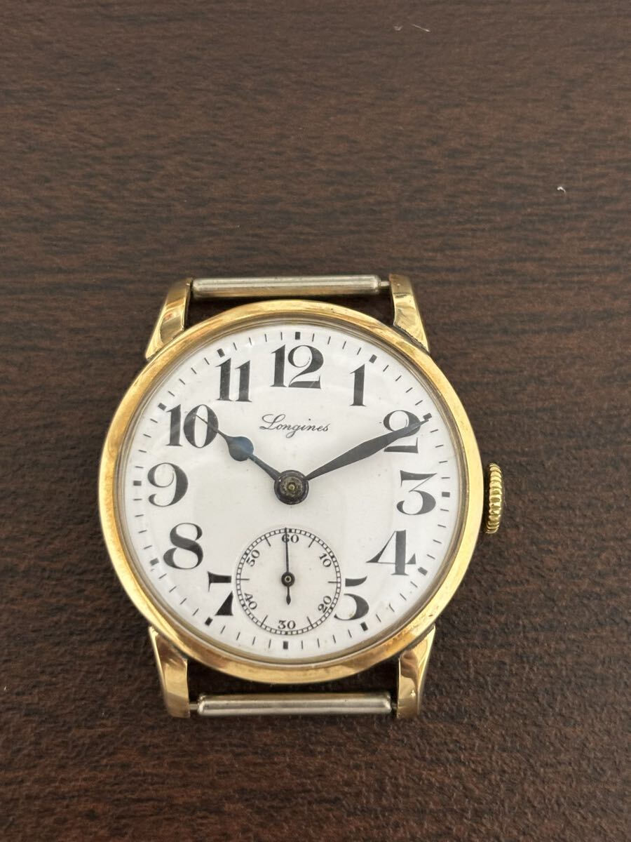 LONGINES k18 手巻き ポーセリンダイヤル ロンジン