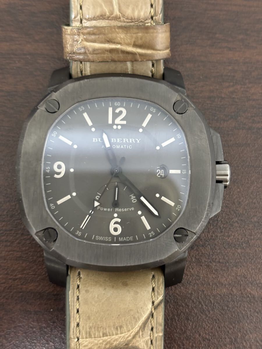 Burberry automatic Power reserve BLACK バーバリー パワーリザーブ 自動巻 黒 bby1000 ブラック