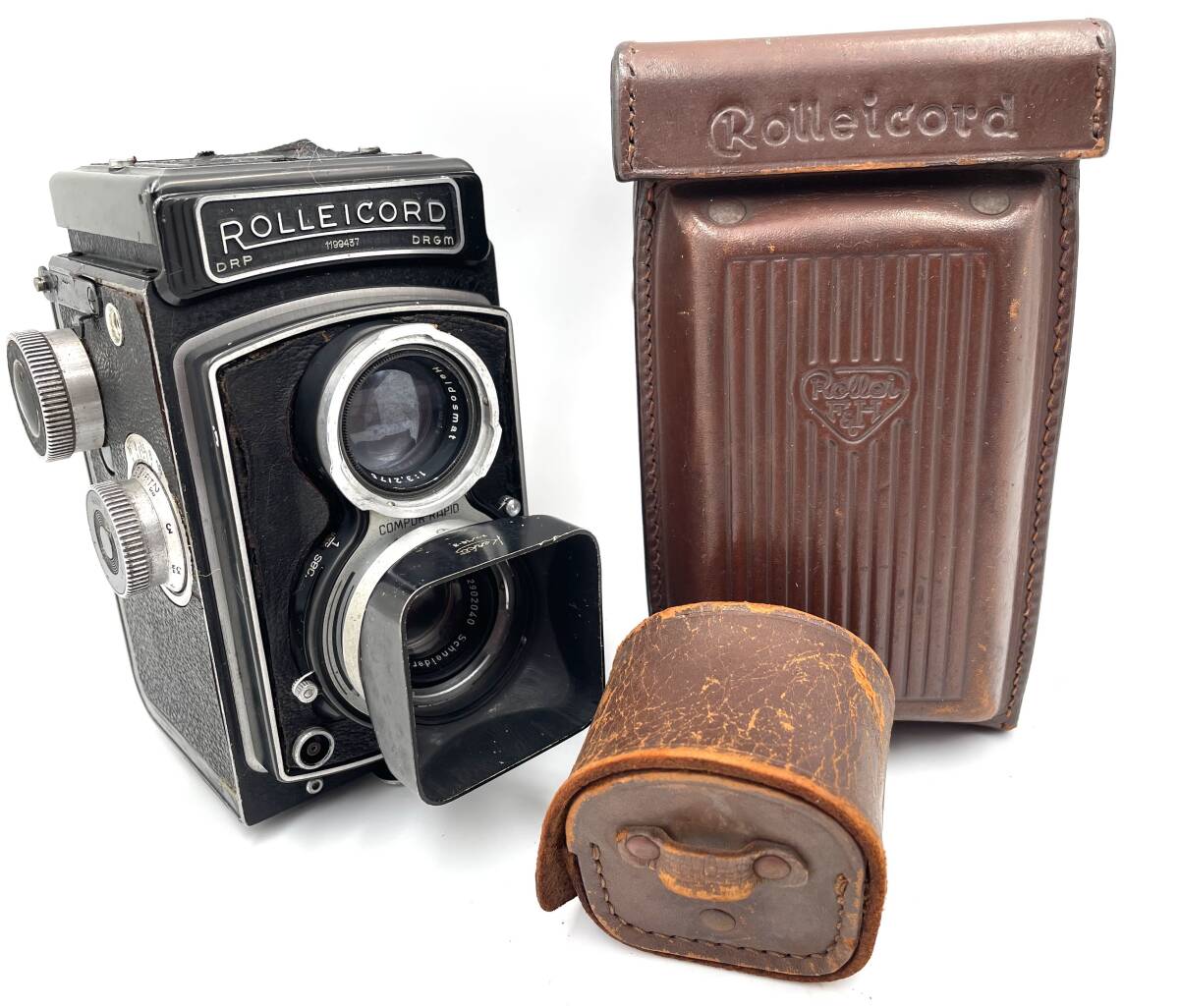 ROLLEICORD レンズフード　ケース 付　　　rolleicord rollei cord ローライ　ローライコード　75 3.5 ....
