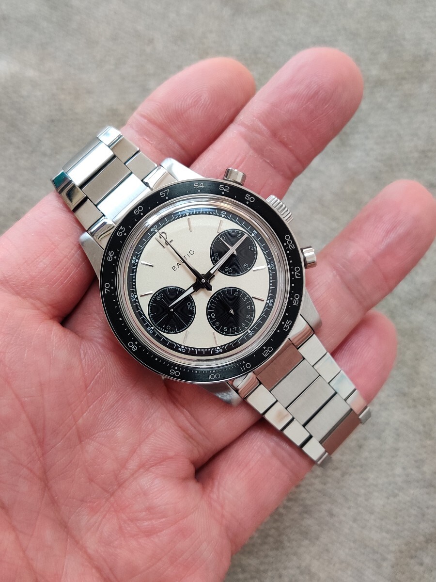 BALTIC TRICOMPAX CHRONOGRAPH PANDA (2x ブレス付属) デイトナ ポールニューマン クロノグラフ 腕時計 パンダ