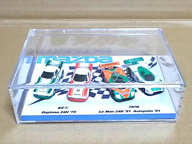 ★1/100 マツダミニカーコレクション ルマン オートポリス 787B デイトナ RX-7 4台 ケース付き 