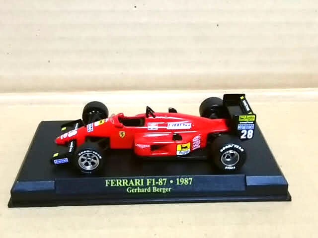 ★1/43アシェットフェラーリF1 87' F1-87 ゲルハルト・ベルガー マルボロ仕様