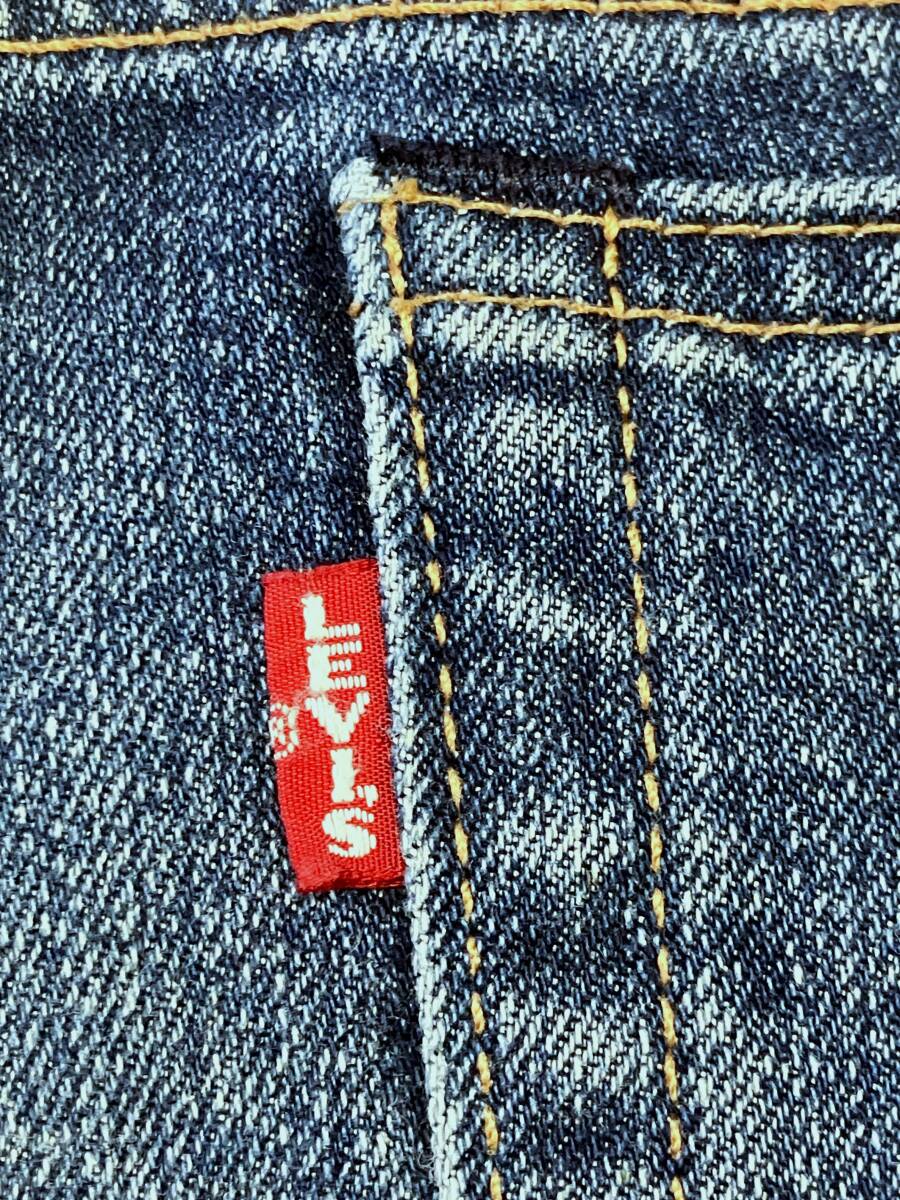 リーバイス プレミアム LEVI'S 517 w31 ひげ落ち ブーツカット ストレッチ ブルー ジーンズ ビッグE BIGE フレア 縦落ち デニム パンツ