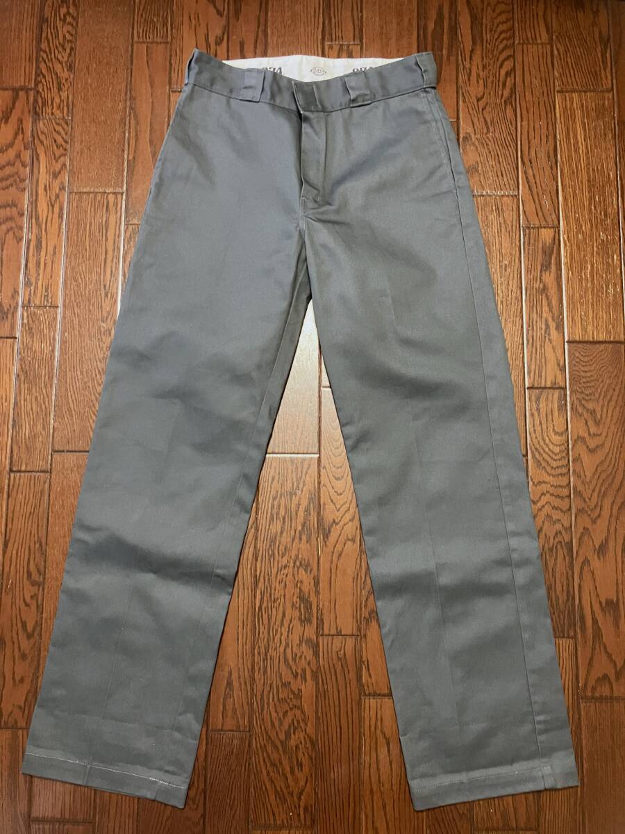 ディッキーズ Dickies 874 オリジナルフィット ワーク チノパンツ 32 チャコールグレー 検索 バイカー スケボー スケート 作業着