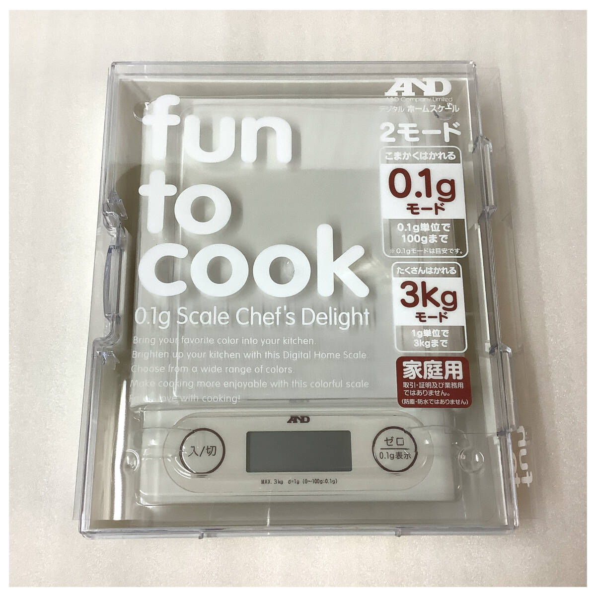A&D エー・アンド・デイ fun to cook 2モード デジタル ホームスケール 未開封品