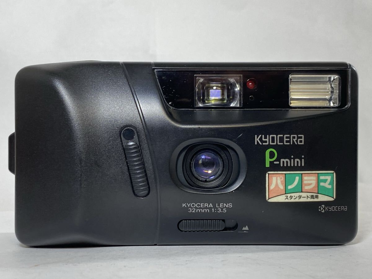 動作確認済！KYOCERA 京セラ P-mini PANORAMA 32mm F3.5 単焦点レンズ搭載 単三電池駆動 /管260771