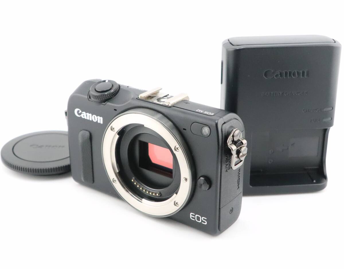 ★良品★キヤノン EOS M2 ボディブラック 充電器付★　W0713＃5401