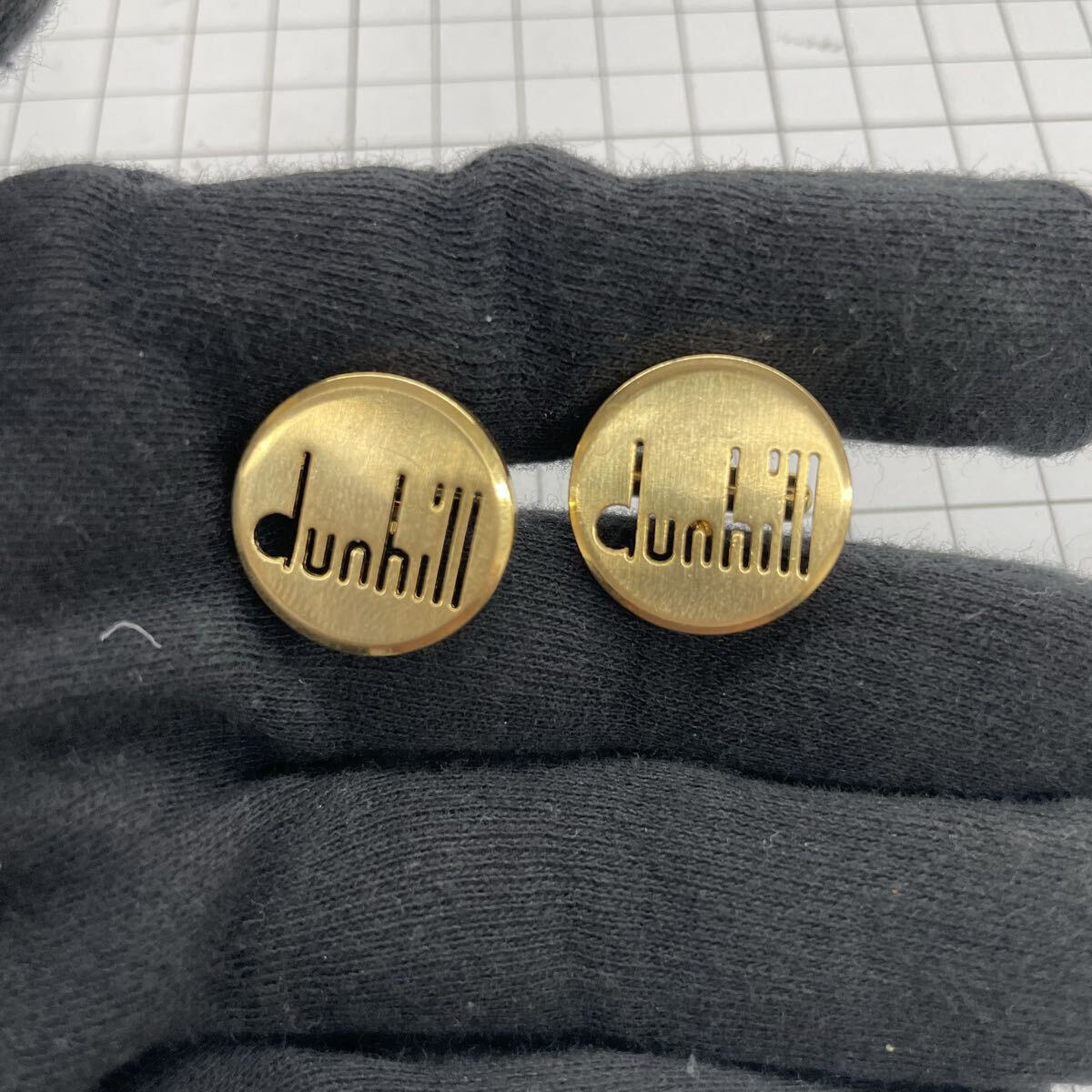 5ysR dunhill ダンヒル カフス カフスボタン ゴールド 金色 アクセサリー