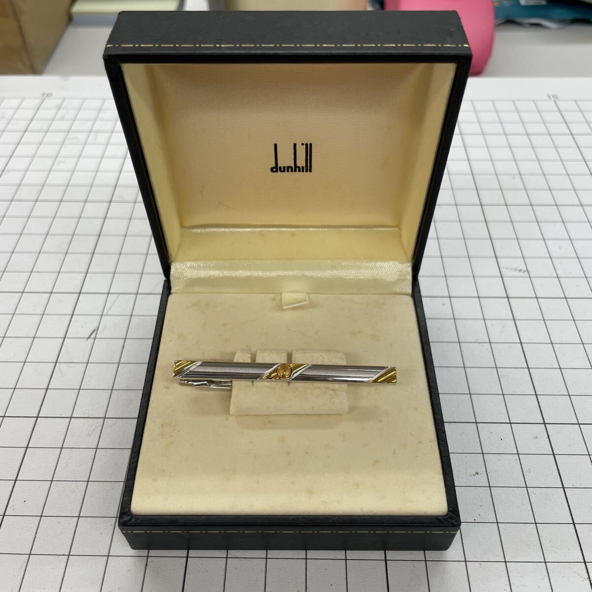 6ysR dunhill ダンヒル ネクタイピン タイピン アクセサリー ビジネス 紳士 