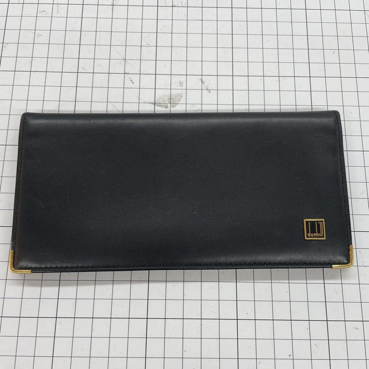 7fy dunhill ダンヒル 長財布 黒 ウォレット ブラック 札入れ 二つ折り