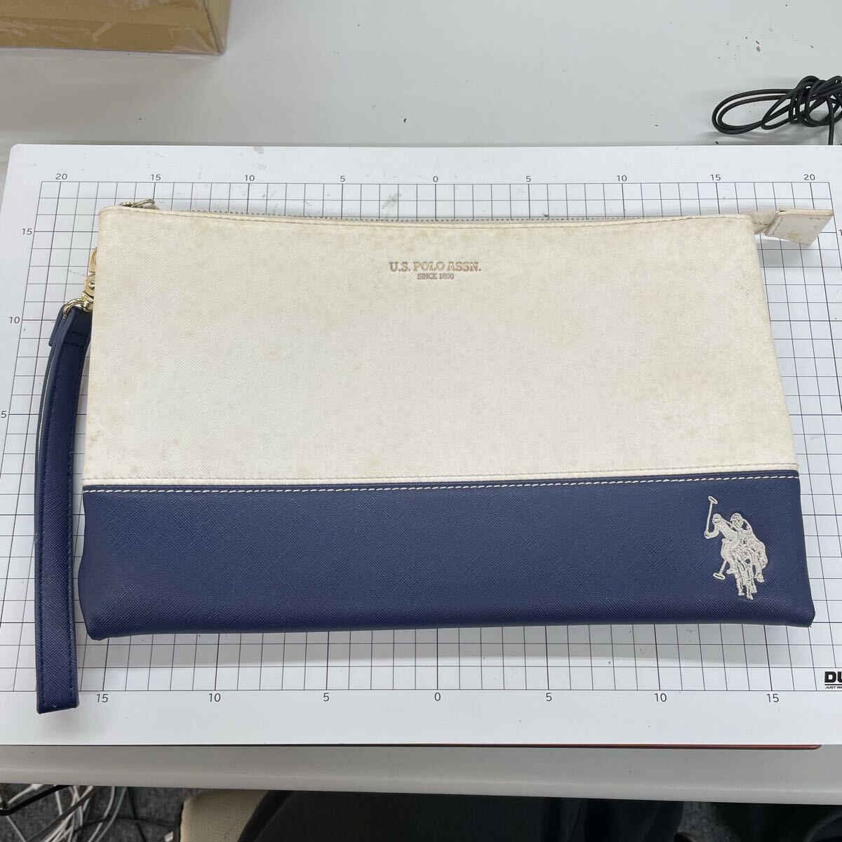 7fyR POLO ASSN クラッチバッグ セカンドバッグ ポロ ネイビー ポーチ