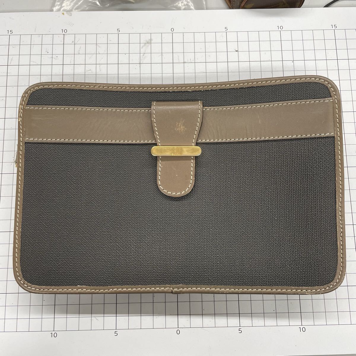 7fyR dunhill ダンヒル クラッチバッグ セカンドバッグ ポーチ Dunhill ブラウン