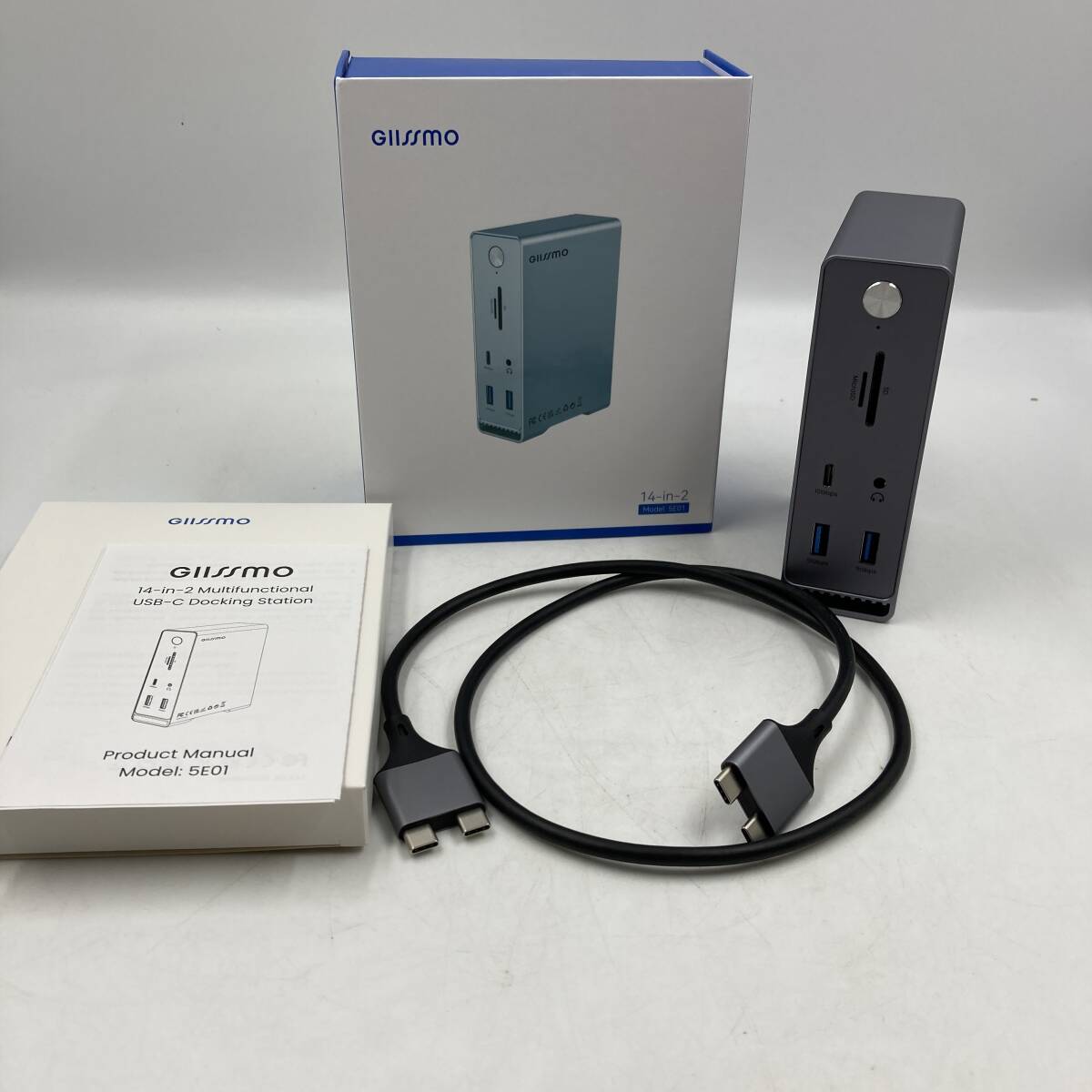 【未検品】GIISSMO 14-IN-2 USB C ドッキングステーション/Y42451-F2