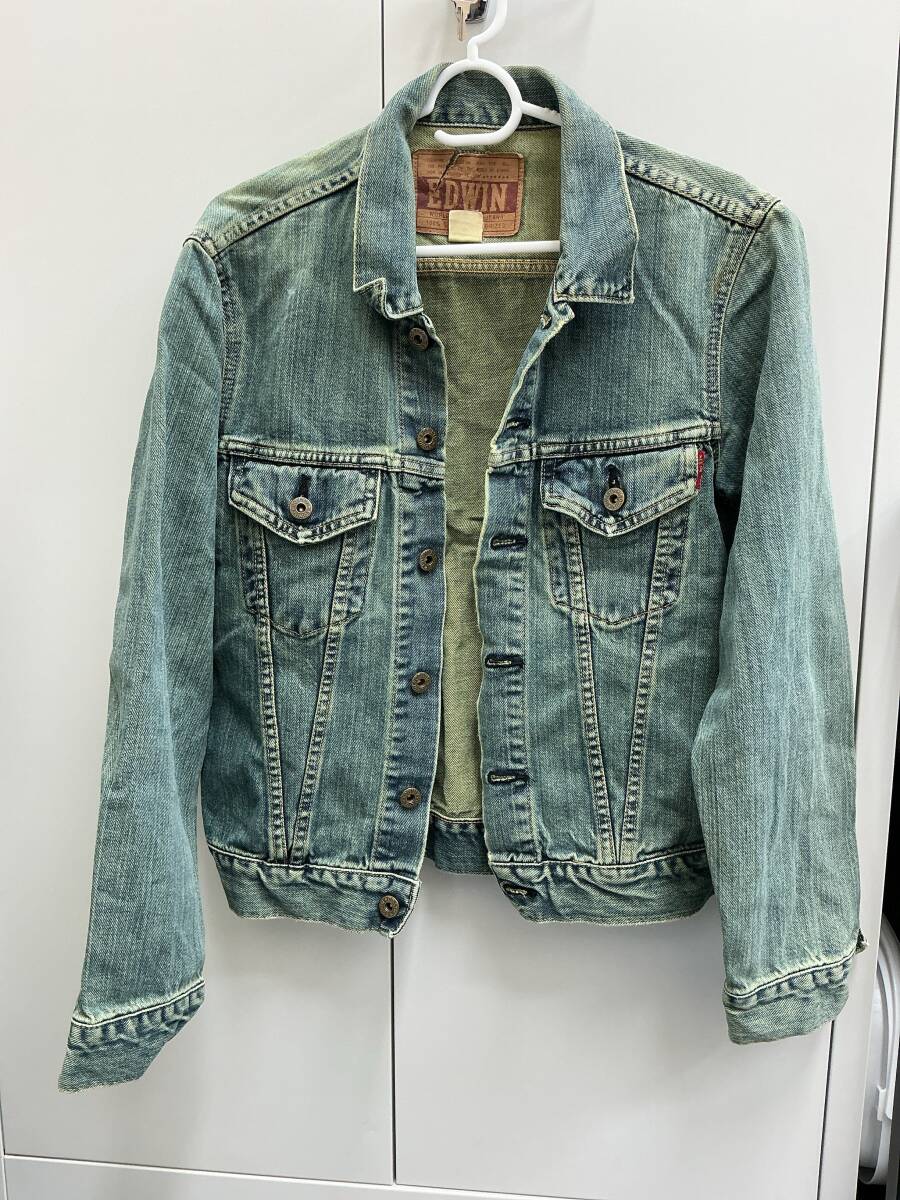589◇EDWIN/エドウィン デニムジャケット '90s 5461 Sサイズ Gジャン アウター