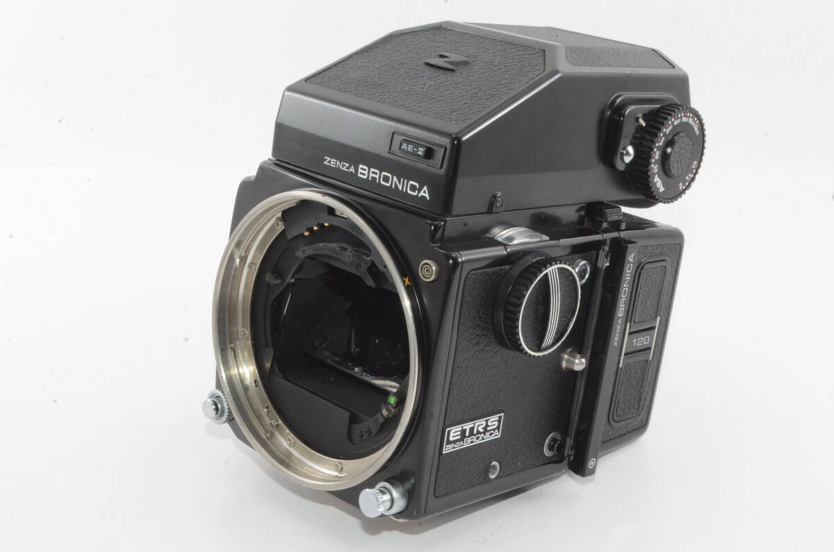 【外観特上級】ゼンザブロニカ ZENZA BRONICA ETRS AE-II ボディ　#u13691