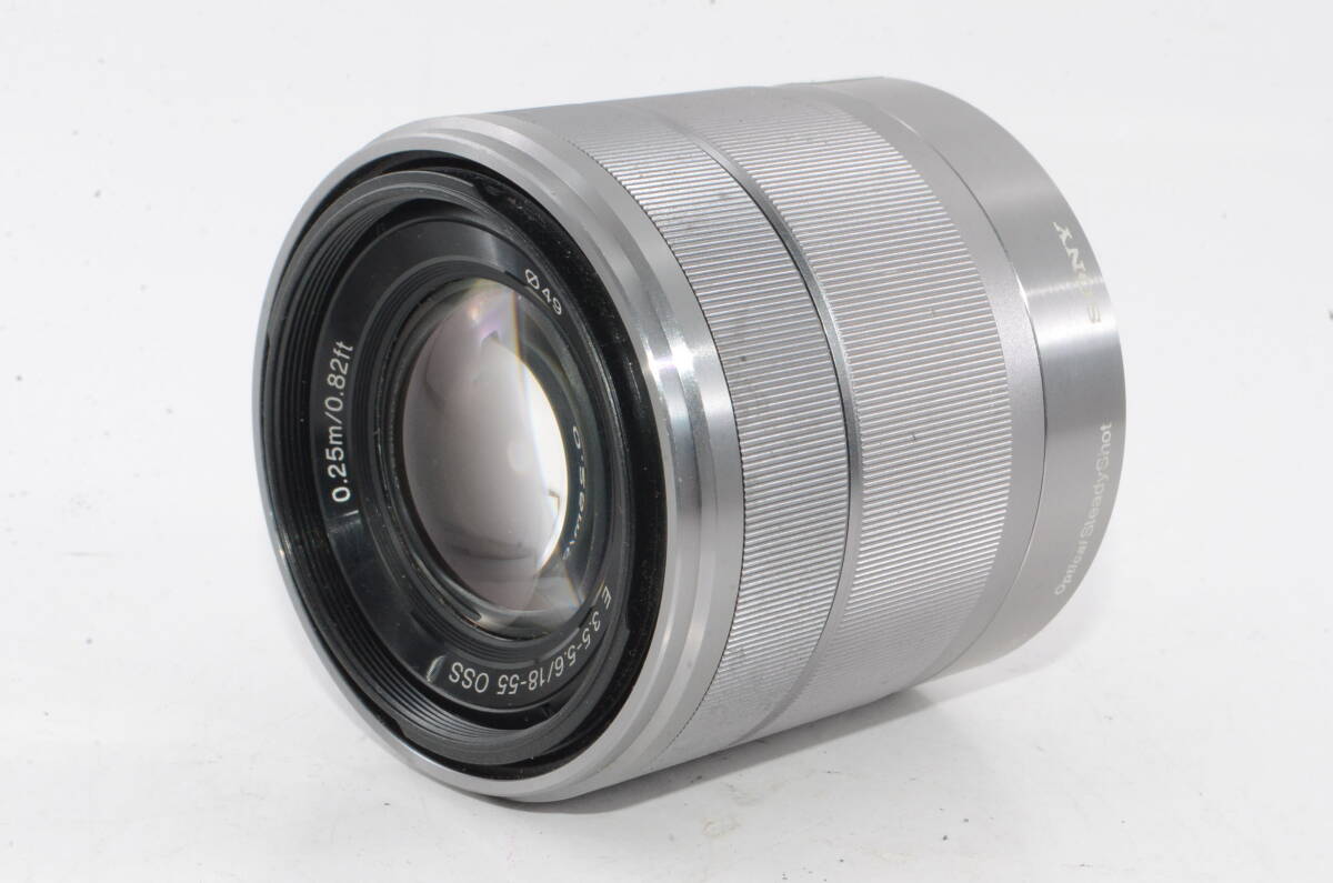【外観特上級】ソニー SONY E 18-55mm F3.5-5.6 OSS シルバー　#j15545