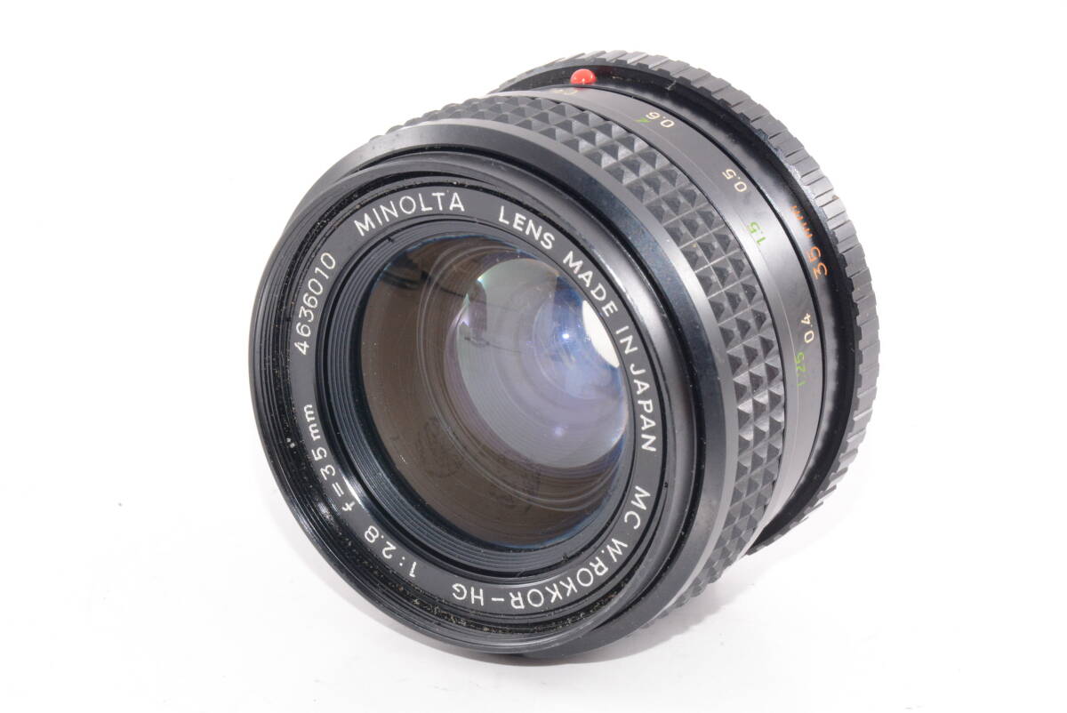 【外観並級】MINOLTA MD W.ROKKOR 35mm F2.8 広角単焦点レンズ　#u13755
